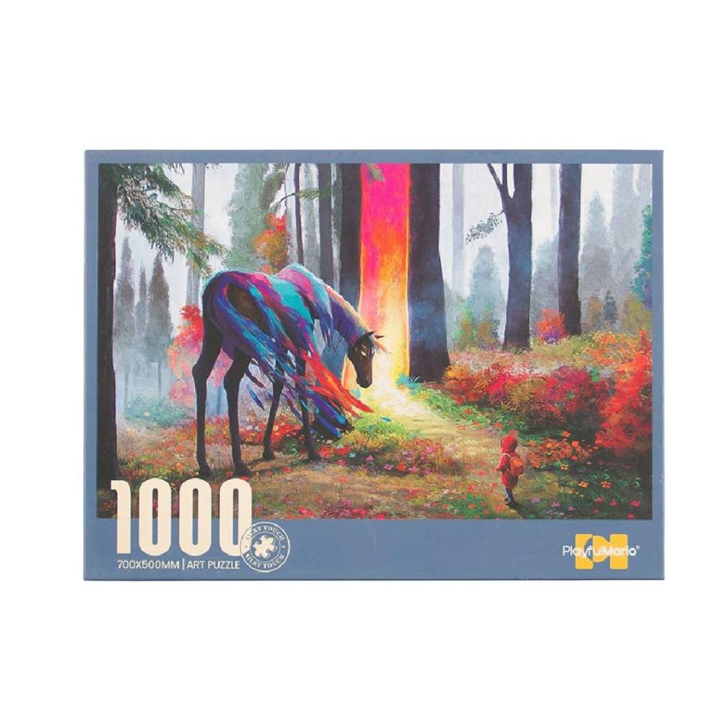 1000 Pieces Fantasy Forest Horse Art Puzzle